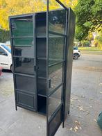 Moderne stalen vitrine kast, Huis en Inrichting, Kasten | Vitrinekasten, Ophalen, 25 tot 50 cm, 50 tot 100 cm, 150 tot 200 cm