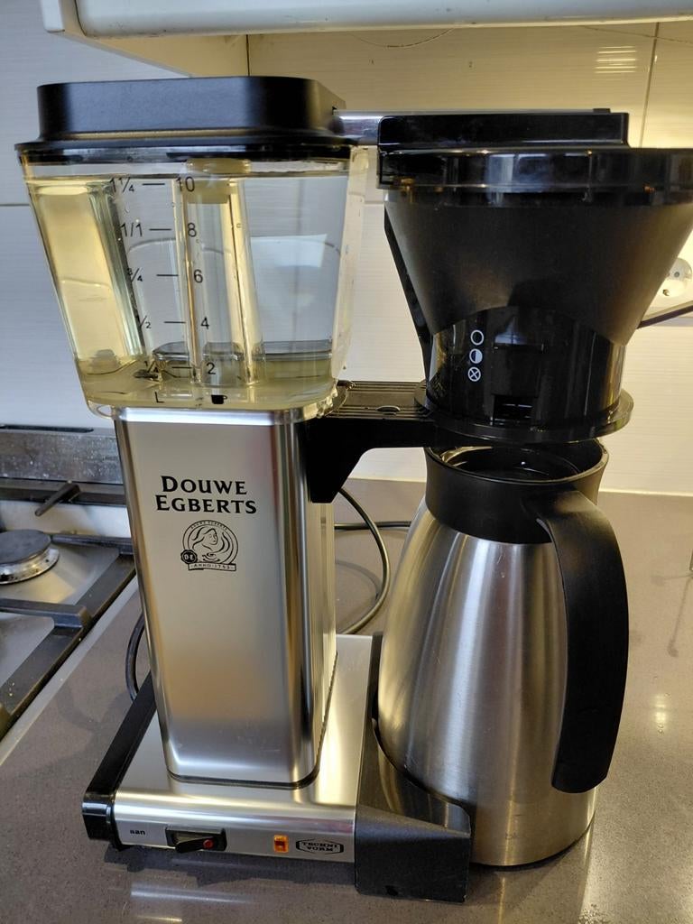 Douwe Egberts Moccamaster Koffiezetapparaat Thermoskan, Afneembaar waterreservoir, Gebruikt, Koffiemachine, Gemalen koffie