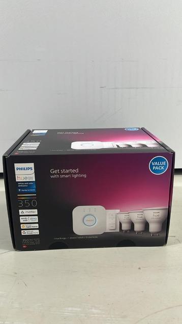 Philips Hue White and Color Ambiance Starterkit – 3x GU10  beschikbaar voor biedingen