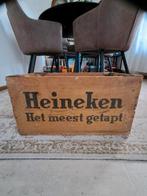 Retro vintage Heineken bier houten krat p-5-68, Ophalen of Verzenden, Zo goed als nieuw