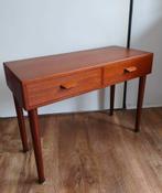 Laag Deens teak ladenkastje merk Copenhagen made in Denmark, Huis en Inrichting, Kasten | Ladekasten, Ophalen, Gebruikt, 1 of 2 laden