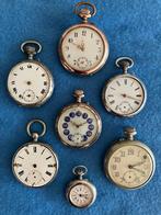 Diverse oude zakhorloges met mankementen  7 stuks, Sieraden, Tassen en Uiterlijk, Horloges | Antiek, Overige merken, Zilver, Verzenden