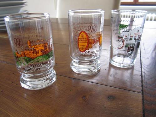 glaasjes Mayschosser Weinkeller, Verzamelen, Glas en Borrelglaasjes, Zo goed als nieuw, Overige typen, Ophalen of Verzenden