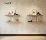 6997 pastel streep bloem vintage behang licht lief swiet, Ophalen of Verzenden, Minder dan 10 m², Geel