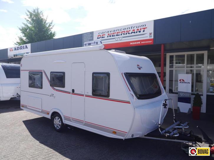 Bürstner Premio Life 480 TL, Caravans en Kamperen, Caravans, Bedrijf, tot en met 3, 750 - 1000 kg, Standaardzit, Bürstner, 2 aparte bedden