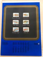 Postzegels van tropische vissen.Tetra kalender jaar 1981, Ophalen of Verzenden, Dier of Natuur