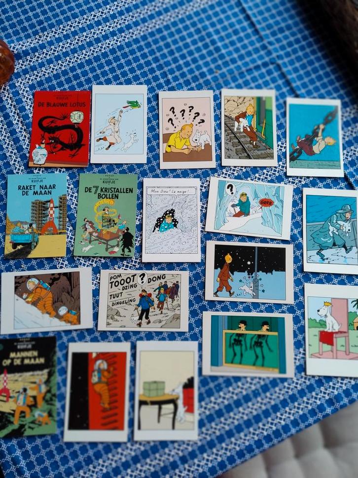 Kuifje ansichtkaarten, miniatuur en atlas, Postzegels en Munten, Postzegels | Europa | Zwitserland, Ophalen of Verzenden