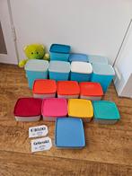 * Tupperware gekleurde vriesbakjes set, Ophalen of Verzenden, Gebruikt, Bak of Kom