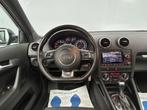 Audi A3 Sportback 2.0 TFSI S-Line Nwe Motor|Automaat|200pk|C, Gebruikt, 4 cilinders, Leder en Stof, Zwart
