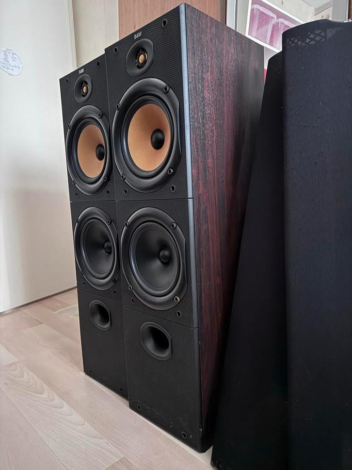 B&W DM603 Luidsprekers - Topconditie!, Audio, Tv en Foto, Luidsprekers, Zo goed als nieuw, Front, Rear of Stereo speakers, 120 watt of meer