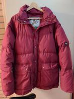 Vintage bordeau rode donzen jas (echte veertjes), Kleding | Dames, Jassen | Winter, Maat 42/44 (L), Ophalen of Verzenden, Onbekend