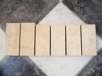 NIEUW - 6 blokken multiplex H16,4xB7,5xD4 en H17,4xB7,5xD4 beschikbaar voor biedingen