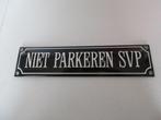 Emaille Bord Niet Parkeren, Ophalen of Verzenden, Nieuw