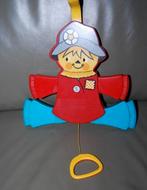 Vintage fisher price 423 jumping jack trekpop uit 1978., Ophalen of Verzenden, Gebruikt, Duw- of Trekspeelgoed, Met geluid