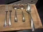 Zilver bestek parelrand 2e gehalte Nederland., Ophalen of Verzenden, Zilver