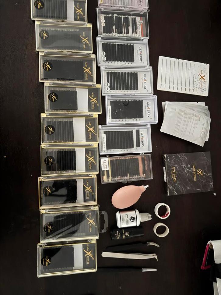 Lash Extend & Gemerry Wimpers Set, Sieraden, Tassen en Uiterlijk, Uiterlijk | Cosmetica en Make-up, Nieuw, Make-up, Ogen, Zwart