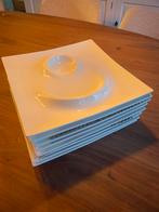 Cosy &Trendy fondue borden wit x8, Huis en Inrichting, Keuken | Servies, Ophalen of Verzenden, Zo goed als nieuw, Bord(en), Overige stijlen