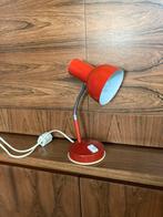 Vintage Rode Bureaulamp, Ophalen of Verzenden, Gebruikt, Metaal, Minder dan 50 cm