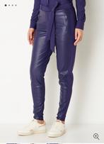Studio Anneloes broek paars met leer Margot maat L, Ophalen, Nieuw, Paars
