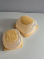 Gele tupperware bakjes - 2 stuks, Ophalen of Verzenden, Geel