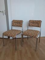 Vintage jaren 70 stoeltjes mid century, Ophalen, Zo goed als nieuw, Twee