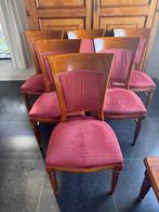 Vintage : 6 Eetkamerstoelen kersenhout, Ophalen, Hout, Gebruikt, Klassiek