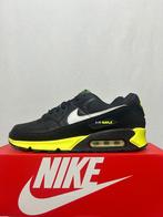 ALS NIEUW! Maat 45,5 - Nike Air Max 90 Black Hot Lime, Verzenden, Zwart, Nike, Nike