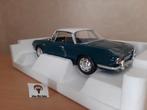 Volkswagen Karmann Ghia Typ34 Sea Blue/White top -Norev 1:18, Auto, Norev, Ophalen of Verzenden, Norev