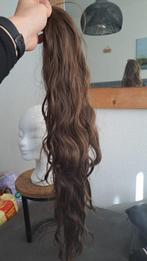 NIEUW! Feshfen haarstuk donkerbruin met rood accent 60cm, Nieuw, Ophalen of Verzenden, Pruik of Haarverlenging, X