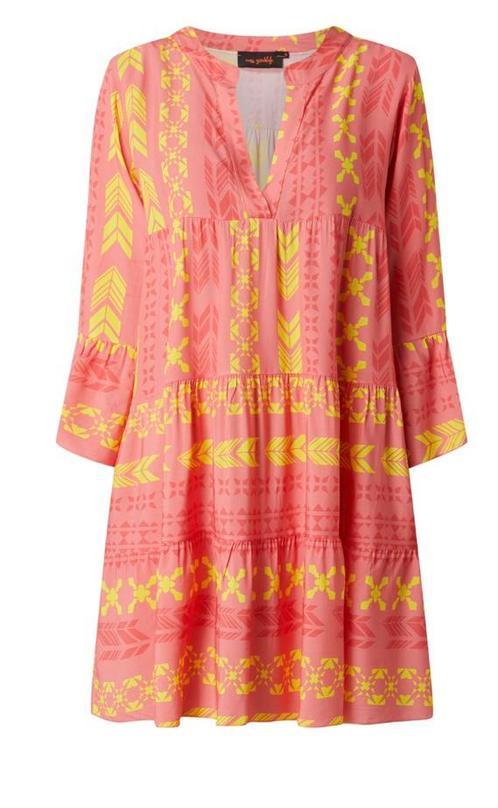Leuke jurk maat M/L, Kleding | Dames, Jurken, Zo goed als nieuw, Maat 38/40 (M), Overige kleuren, Boven de knie, Ophalen of Verzenden