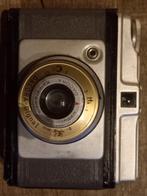 Antieke foto camera met losse flitser., Ophalen of Verzenden