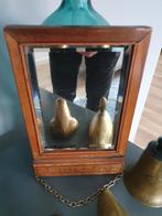 Antiek 19e eeuws souvenir, Italiaans facet geslepen spiegel, Antiek en Kunst, Antiek | Spiegels, Minder dan 100 cm, Rechthoekig