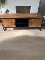 Tv meubel - mangohout (Huus), Ophalen, 100 tot 150 cm, Zo goed als nieuw, Minder dan 100 cm