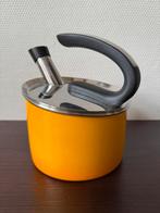 Silit Geel/Oranje Retro Waterkoker, Fluitketel, WMF, 1,5 L, 1 tot 2 liter, Ophalen of Verzenden, Niet werkend
