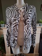 Sandwich wit grijs zebra print vest cape cardigan XXL 46 48, Kleding | Dames, Verzenden, Wit, Maat 46/48 (XL) of groter, Sandwich