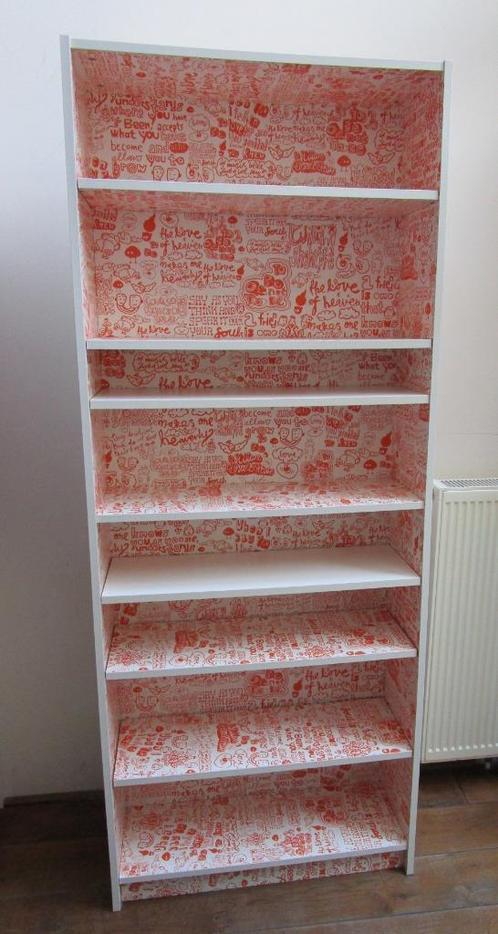 Vintage Ikea Billy oranje Shakespeare print Limited Edition, Huis en Inrichting, Kasten | Boekenkasten, Gebruikt, 50 tot 100 cm