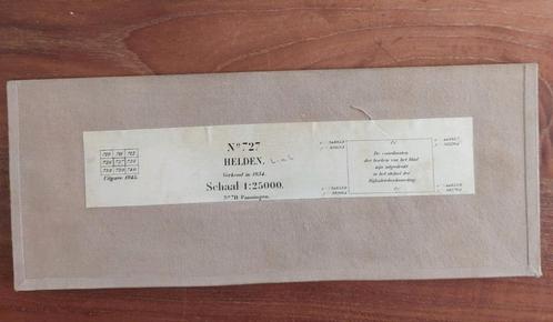 727 stafkaart uit 1945 WO II (!) van Helden Nijken Strubbe, Boeken, Atlassen en Landkaarten, Zo goed als nieuw, Landkaart, Nederland