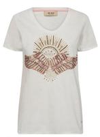 Mos Mosh t-shirt nadine powder pink S, MOS MOSH, Verzenden, Wit, Korte mouw