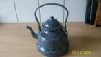 Grijsgewolkt emaille waterketel, Ophalen of Verzenden