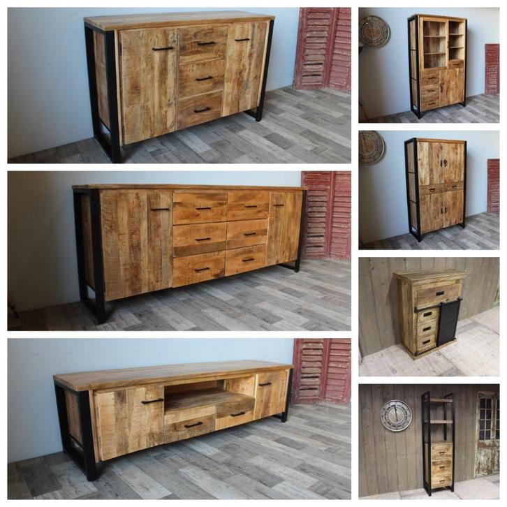 Complete inboedel van mangohout - Direct leverbaar!, Huis en Inrichting, Complete inboedels, Ophalen of Verzenden