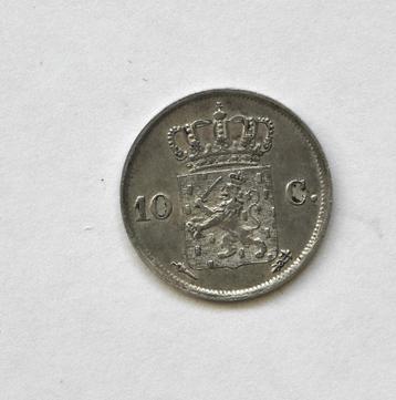 10 cent 1828 U ZFR Willem 1 zilver Nederland  beschikbaar voor biedingen