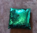 Kussen groen met glittertjes, Ophalen of Verzenden, Zo goed als nieuw, Groen
