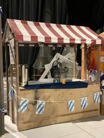 Oliebollen wafeltjes kerstkraam decor kraam Publiekstrekker! beschikbaar voor biedingen