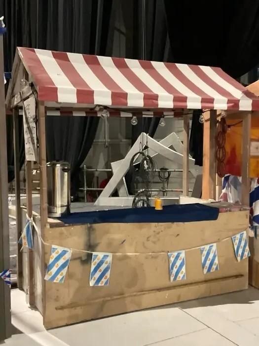 Oliebollen wafeltjes kerstkraam decor kraam Publiekstrekker!, Hobby en Vrije tijd, Feestartikelen, Nieuw, Ophalen of Verzenden