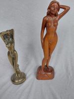 2 beeldjes van naakte vrouw Sculptuur staande blote dame, Ophalen