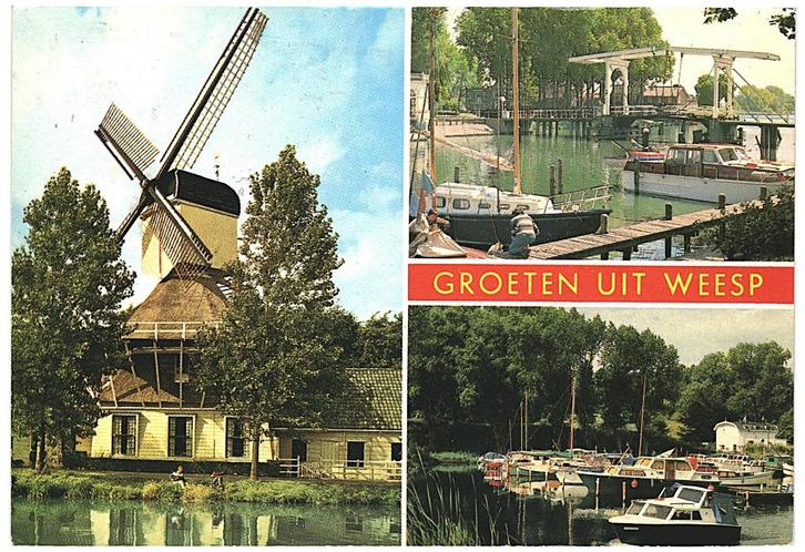 910210 Weesp NH 1980 Gelopen met Postzegel, Verzamelen, Ansichtkaarten | Nederland, Gelopen, Noord-Brabant, 1960 tot 1980, Ophalen of Verzenden