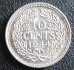 10 Cents 1944 P, Wilhelmina, Postzegels en Munten, Munten | Nederland, Zilver, Ophalen of Verzenden, 10 cent, Koningin Wilhelmina