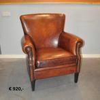 Schapenleren hockers, banken, stoelen en fauteuils, Ophalen, 125 cm of meer, Leer, Zo goed als nieuw