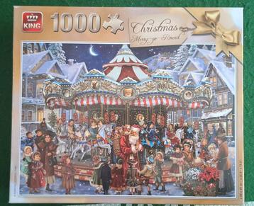 King Puzzel Kerstcarrousel 1000 Stukjes Compleet beschikbaar voor biedingen