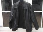 Zwarte echt leren jas mt 3x XL, Kleding | Heren, Grote Maten, Ophalen, Zo goed als nieuw, Zwart, Jas of Mantel